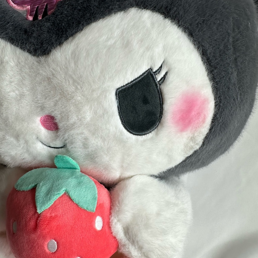 Sanrio Kuromi Holding Strawberry Plush - Picture 10 of 15